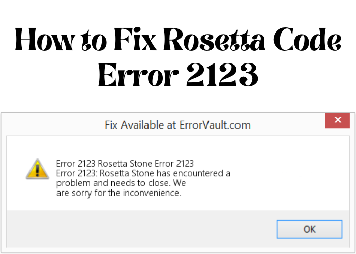 How to fix rosetta code error 2123